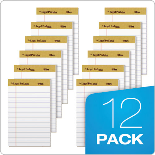 "the Legal Pad" Perforated Pads, Narrow Rule, 5 X 8, White, 50 Sheets, Dozen