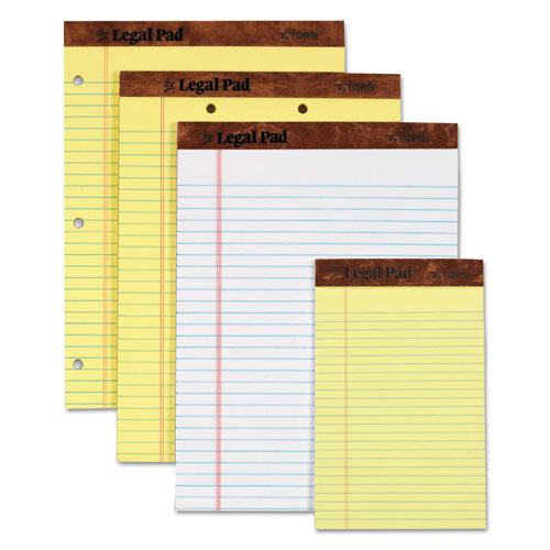 "the Legal Pad" Perforated Pads, Narrow Rule, 5 X 8, White, 50 Sheets, Dozen