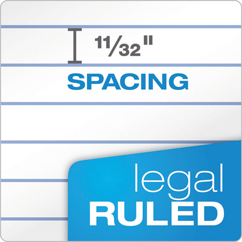 "the Legal Pad" Perforated Pads, Wide-legal Rule, 8.5 X 14, White, 50 Sheets, Dozen