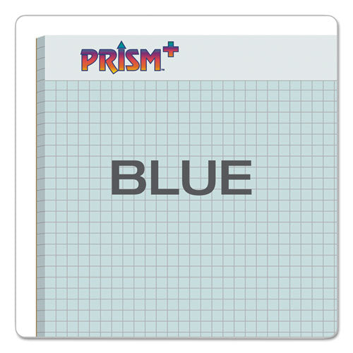 Prism Quadrille Perforated Pads, 5 Sq-in Quadrille Rule, 8.5 X 11.75, Blue, 50 Sheets, 12-pack