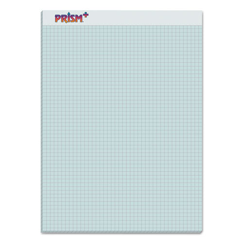 Prism Quadrille Perforated Pads, 5 Sq-in Quadrille Rule, 8.5 X 11.75, Blue, 50 Sheets, 12-pack