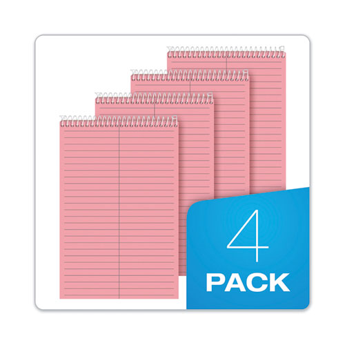 Prism Steno Books, Gregg Rule, 6 X 9, Pink, 80 Sheets, 4-pack