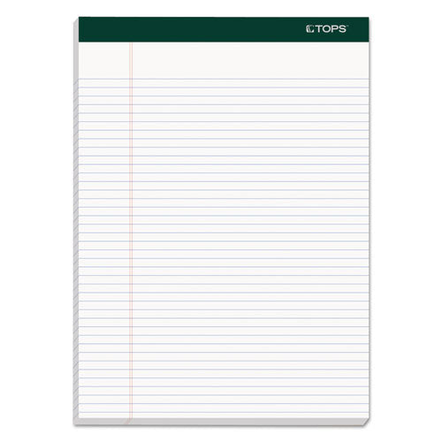 Double Docket Ruled Pads, Narrow Rule, 8.5 X 11.75, White, 100 Sheets, 4-pack