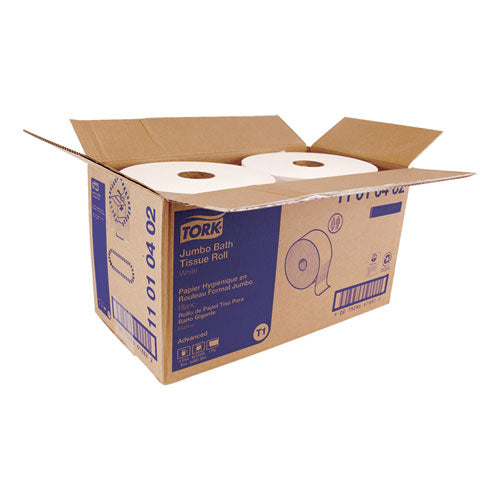 Advanced Jumbo Roll Bath Tissue, Septic Safe, 1-ply, White, 3.48" X 2247 Ft, 6 Rolls-carton