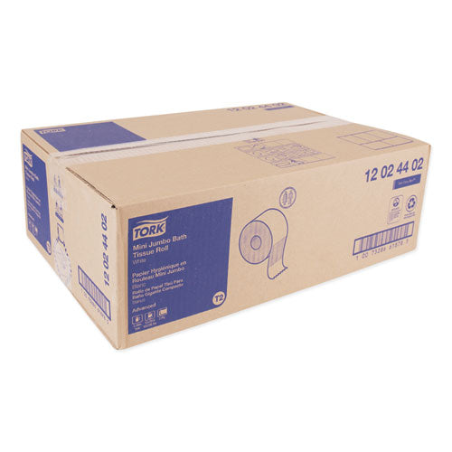 Advanced Mini-jumbo Roll Bath Tissue, Septic Safe, 2-ply, White, 3.48" X 751 Ft, 12 Rolls-carton