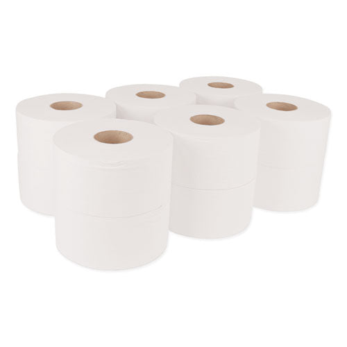 Advanced Mini-jumbo Roll Bath Tissue, Septic Safe, 2-ply, White, 3.48" X 751 Ft, 12 Rolls-carton