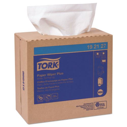 Multipurpose Paper Wiper, 13.8 X 8.5, White, 400-pack, 12 Packs-carton