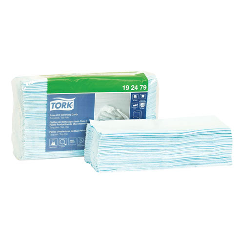 Low-lint Cleaning Cloth, 13.5 X 16.4, Turquoise, 100-bag, 5 Bags-carton