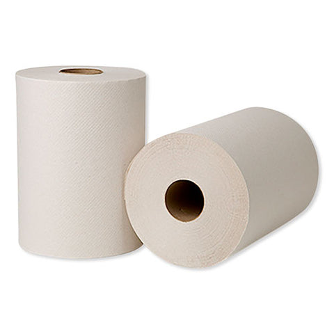 Hardwound Roll Towels, 7.88" X 425 Ft, Natural White, 12 Rolls-carton