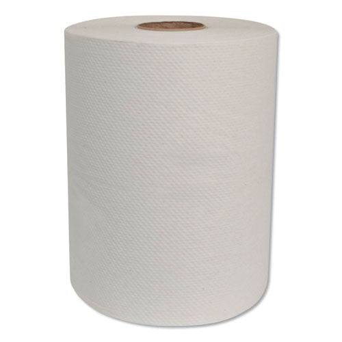 Hardwound Roll Towels, 7.88" X 425 Ft, White, 12 Rolls-carton