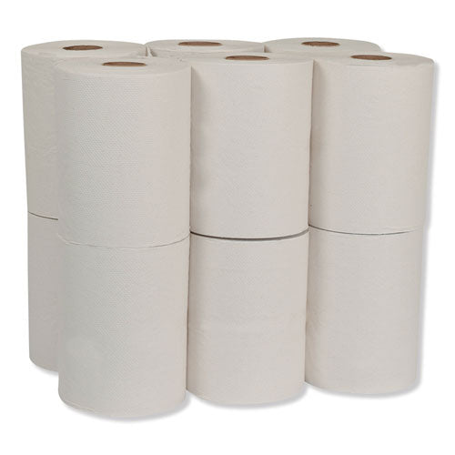 Hardwound Roll Towels, 7.88" X 425 Ft, White, 12 Rolls-carton