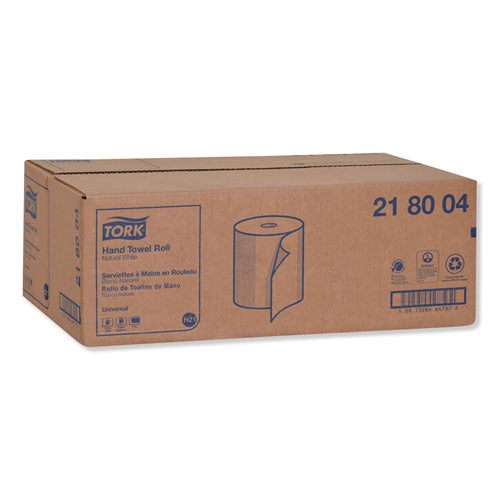 Hardwound Roll Towels, 7.88" X 800 Ft, Natural White, 6 Rolls-carton