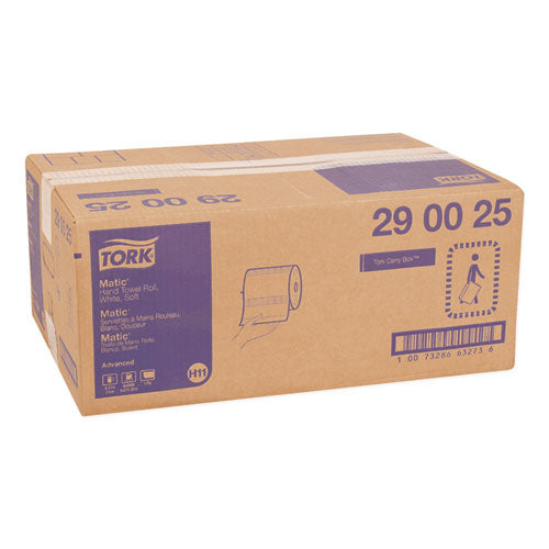 Advanced Matic Hand Towel Rolll, 8.27" X 900 Ft, White, 6 Rolls-carton