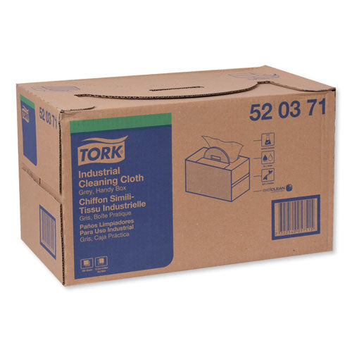 Industrial Cleaning Cloth Handy Box, 1-ply, 14 X 16.9, Gray, 280-pack