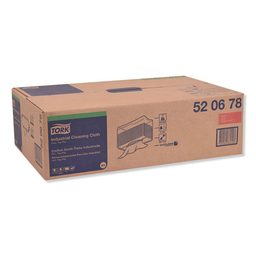 Industrial Cleaning Cloths, 1-ply, 14 X 16.9, Gray, 120-pack, 5-carton