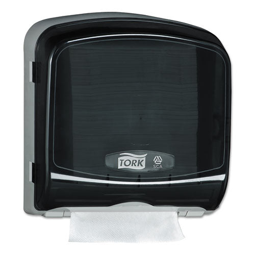 Multifold Hand Towel Dispenser, Plastic, 12.36" X 5.18" X 13", Smoke-gray