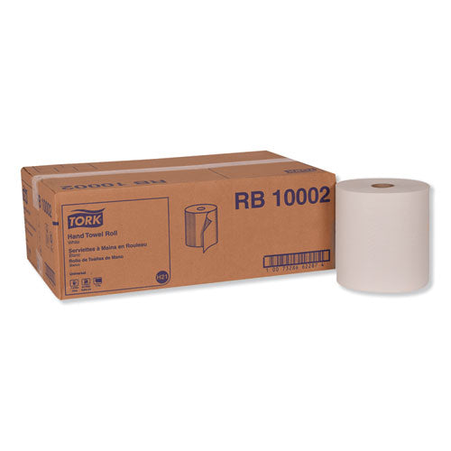 Hardwound Roll Towel, 7.88" X 1000 Ft, White, 6 Rolls-carton