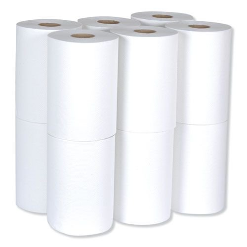 Universal Hardwound Roll Towel, 7.88" X 350 Ft, White, 12-carton