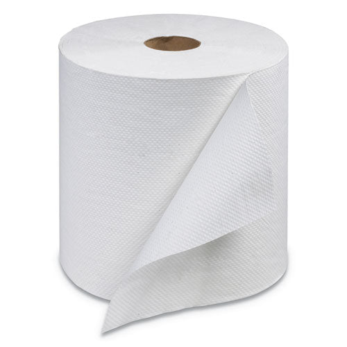 Universal Hand Towel Roll, 7.88" X 600 Ft, White, 12 Rolls-carton