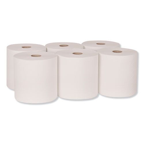 Advanced Hardwound Roll Towel, 7.88" X 800 Ft, White, 6 Rolls-carton