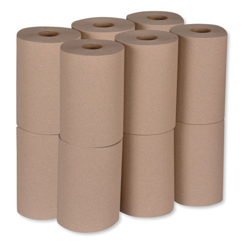 Universal Hardwound Roll Towel, 7.88" X 350 Ft, Natural, 12 Rolls-carton