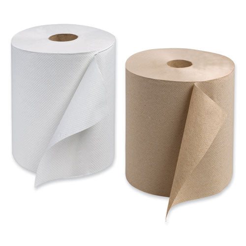 Universal Hardwound Roll Towel, 7.88" X 350 Ft, Natural, 12 Rolls-carton