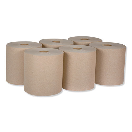 Universal Hardwound Roll Towel, 7.88" X 800 Ft, Natural, 6-carton