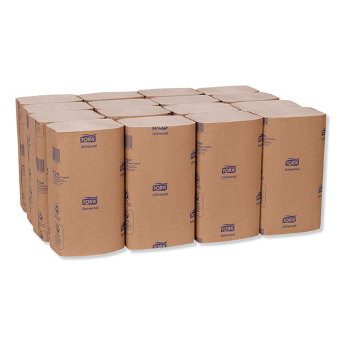 Universal Singlefold Hand Towel, 9.13 X 10.25, White, 250-pack,16 Packs-carton