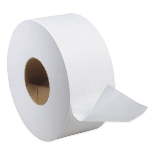 Universal Jumbo Bath Tissue, Septic Safe, 2-ply, White, 3.48" X 750 Ft, 12 Rolls-carton