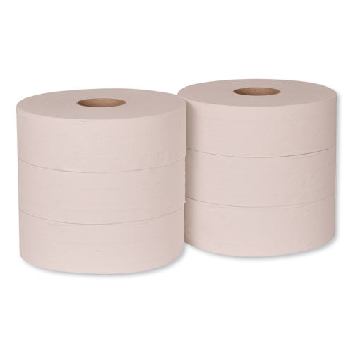 Universal Jumbo Bath Tissue, Septic Safe, 1-ply, White, 3.48" X 4,000 Ft, 6-carton