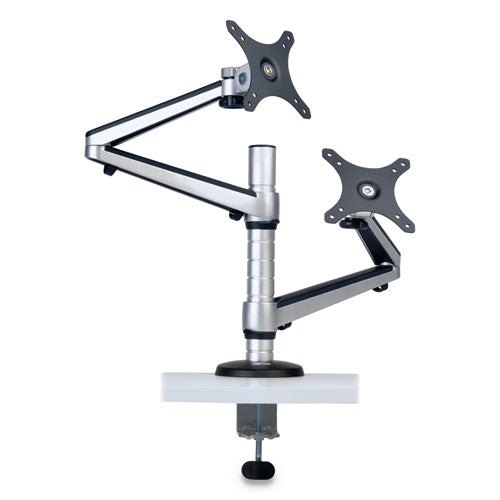 Dual Full Motion Flex Arm Desk Clamp For 13" To 27" Monitors, Up To 22 Lbs-arm