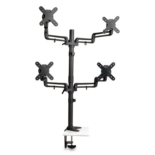 Quad Full Motion Flex Arm Desk Clamp For 13" To 27" Monitors, Up To 22 Lbs-arm
