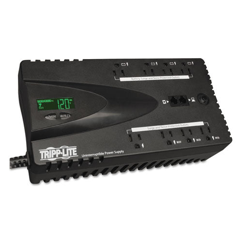 Eco Series Energy-saving Standby Ups, Usb, Lcd Display, 8 Outlets, 650 Va, 420 J