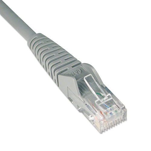 Cat6 Gigabit Snagless Molded Patch Cable, Rj45 (m-m), 1 Ft., Gray