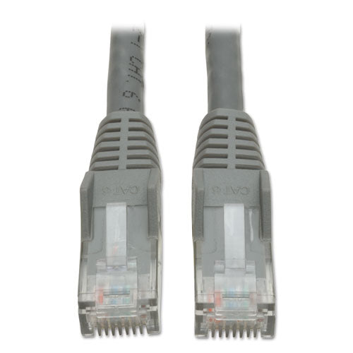 Cat6 Gigabit Snagless Molded Patch Cable, Rj45 (m-m), 5 Ft., Gray