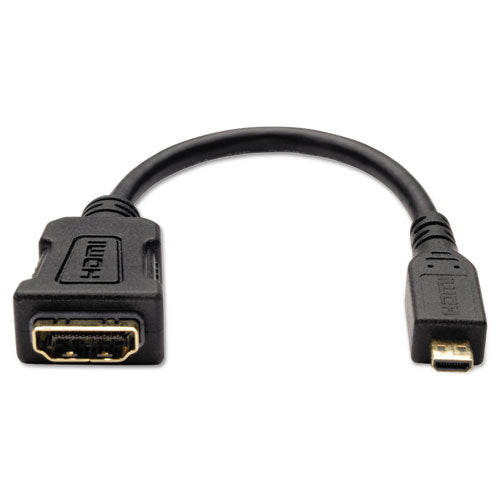 Micro Hdmi To Hdmi Adapter, 1920 X 1200-1080p, (type D M-f), 6", Black