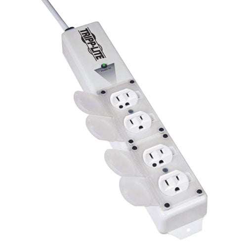 Medical-grade Power Strip For Patient-care Vicinity, 4 Outlets, 15 Ft Cord