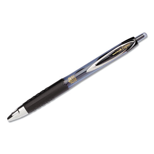 207 Signo Gel Ultra Micro Retractable Gel Pen, 0.38mm, Black Ink, Smoke Barrel