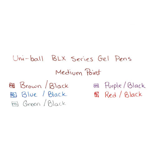 207 Blx Series Retractable Gel Pen, 0.7 Mm, Black Ink, Translucent Black Barrel