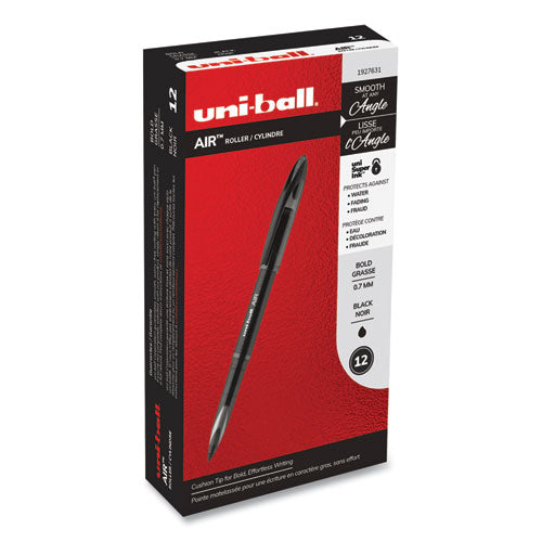 Air Porous Rollerball Pen, Medium 0.7 Mm, Black Ink-barrel, Dozen