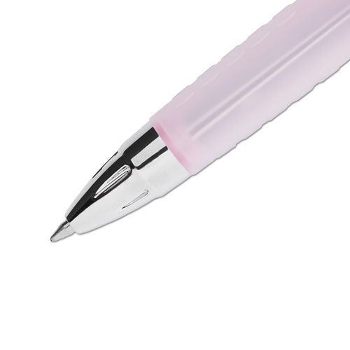 207 Retractable Gel Pen Office Pack, 0.7mm, Black Ink, Pink Barrel, 36-pack