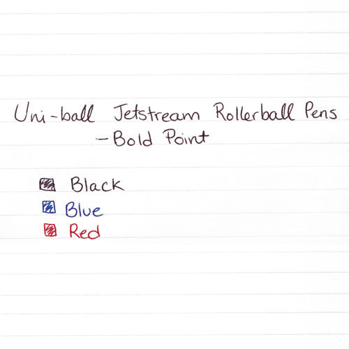 Jetstream Stick Ballpoint Pen, Bold 1 Mm, Black Ink, Black Barrel