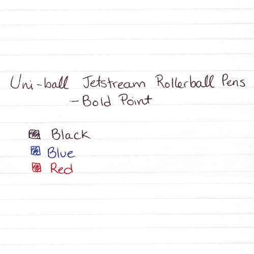 Jetstream Stick Ballpoint Pen, Bold 1 Mm, Blue Ink, Black Barrel