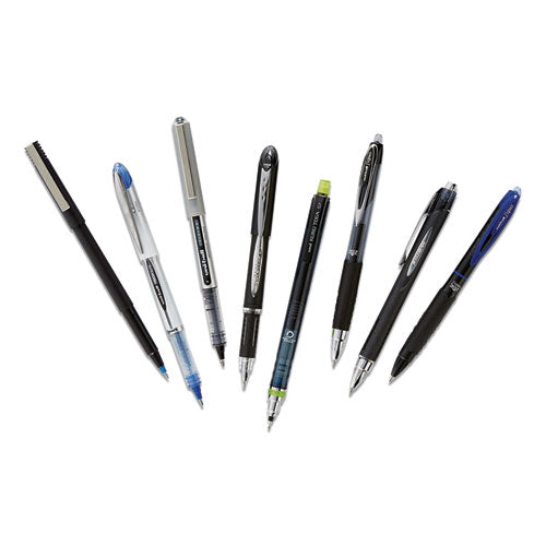 Grip Stick Roller Ball Pen, Fine 0.7mm, Blue Ink-barrel, Dozen