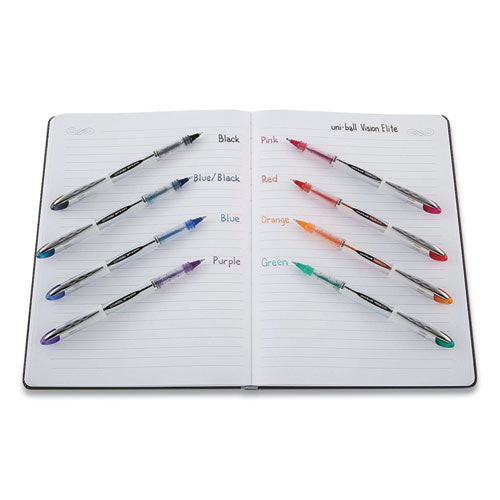Refill For Uni-ball Vision Elite Roller Ball Pens, Bold Point, Black Ink, 2-pack