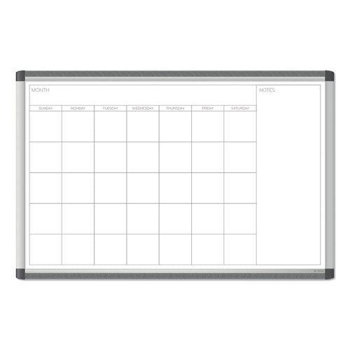 Pinit Magnetic Dry Erase Undated One Month Calendar, 36 X 36, White