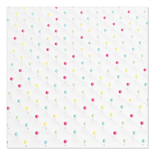 Map Push Pins, Plastic, Assorted, 1-2", 300-pack
