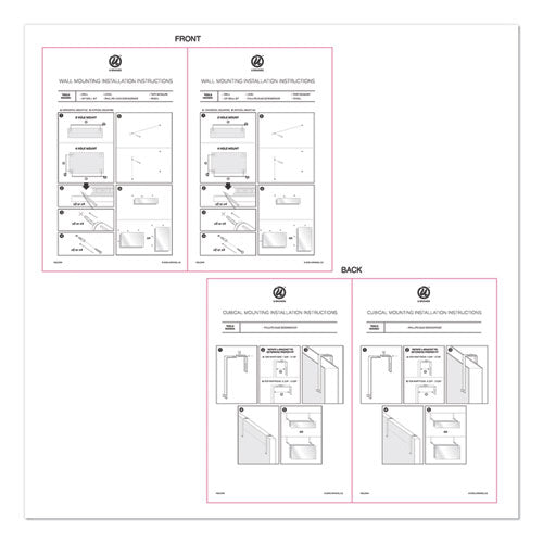 Cubicle Glass Dry Erase Undated Four Week Calendar Board, 23 X 12, White