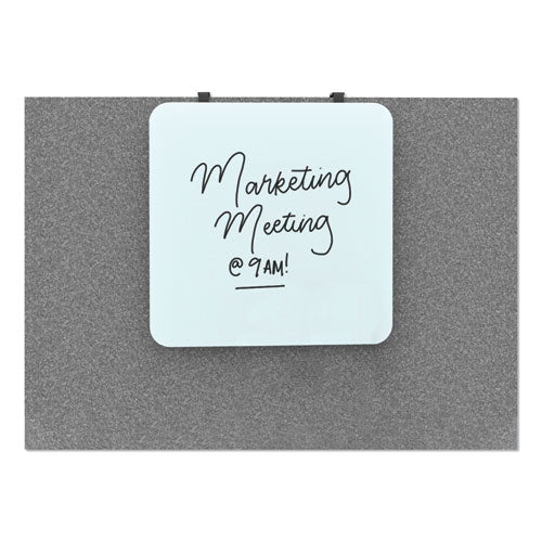 Cubicle Glass Dry Erase Board, 12 X 12, White