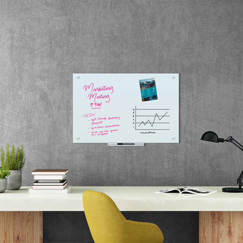 Magnetic Glass Dry Erase Board Value Pack, 36 X 24, White